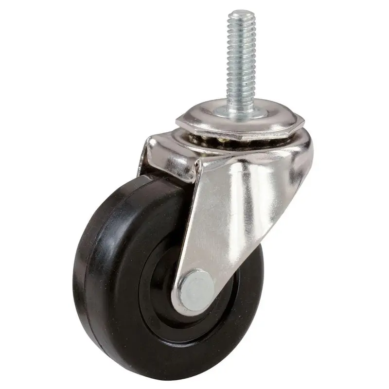 2 in. Hard Rubber Threaded Stem Casters with 80 lb. Load Rating (2 per Pack).35 / each