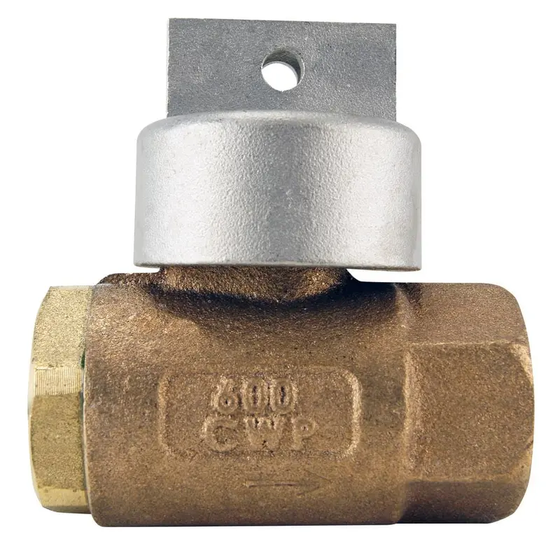 3/4 in. Bronze FNPT In-Line Irrigation Ball Valve with Automatic Drain.75 / 1.59 / 2 or less