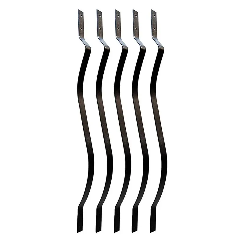 32.25 in. x 1 in. Black Pearl Matte Steel Artisan Baluster (5-Pack)1.2 / package