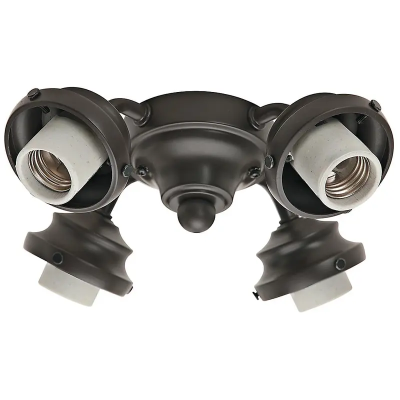 4-Light New Bronze 2.25 in. Ceiling Fan FitterNew Bronze