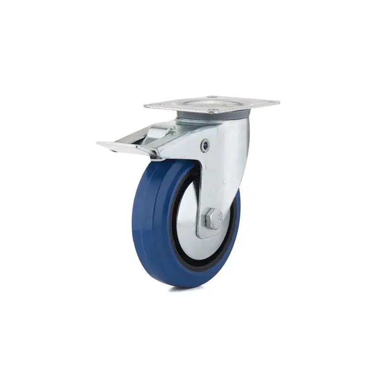 5 in. Heavy-Duty Blue Elastic Rubber Swivel Caster2.69 / each