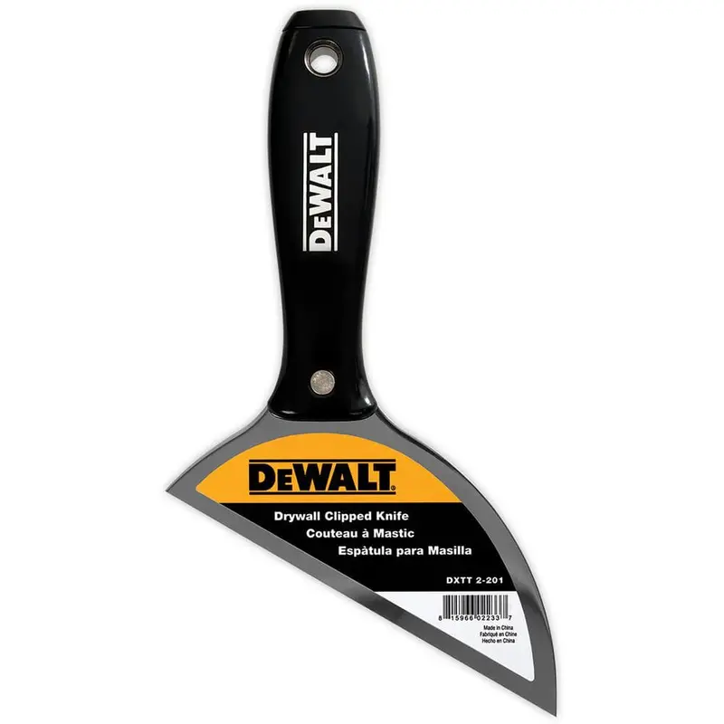 6 in. Stainless Steel Drywall Clipped Knife with Nylon Handle.2 / each