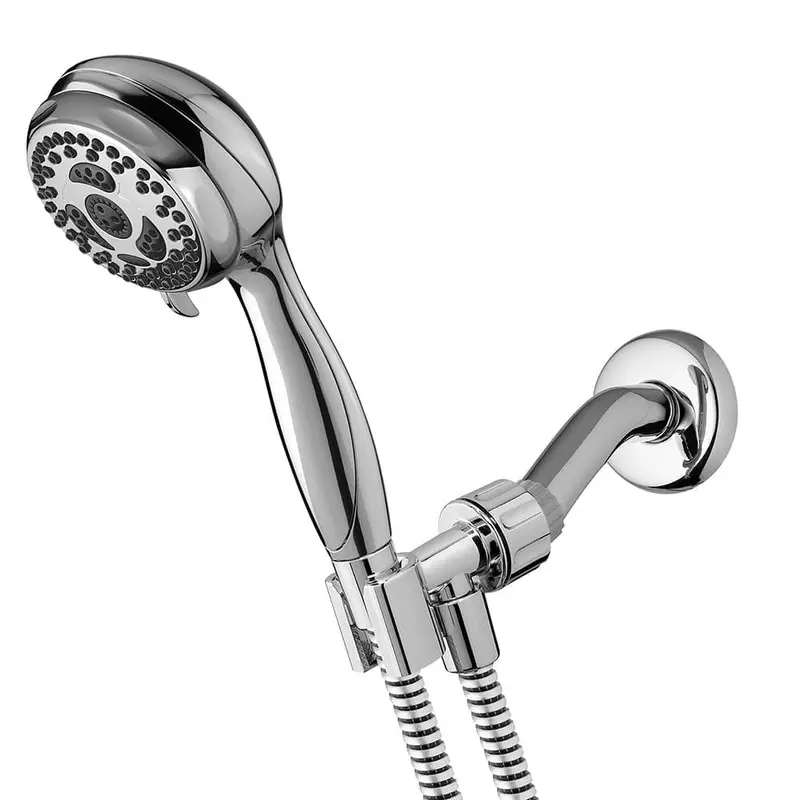 6-Spray 3.3 in. Single Wall Mount Handheld Shower Head in Chrome