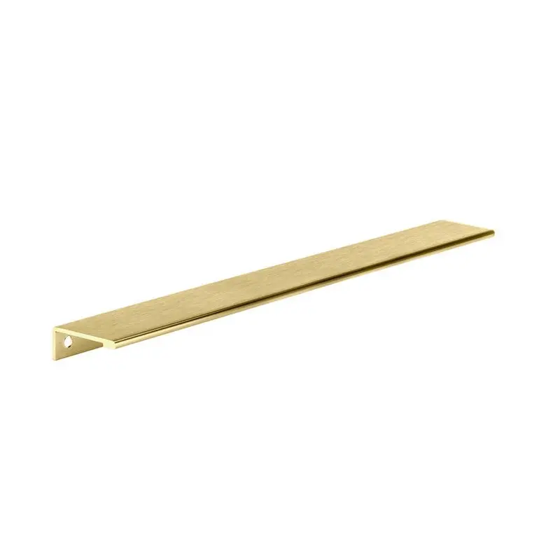 7-9/16 in. or 16-3/8 in. (192 mm or 416 mm) Satin Gold Contemporary Drawer Edge Pull0.0814 / each