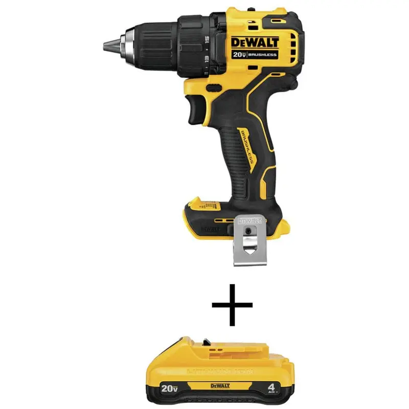 ATOMIC 20-Volt MAX Brushless Cordless 1/2 in. Drill/Driver (Tool-Only) with Bonus 20-Volt MAX Li-Ion 4.0 Ah Battery2.716 / bundle