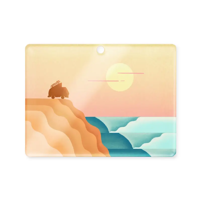 Baja Surf Acrylic OrnamentCircle