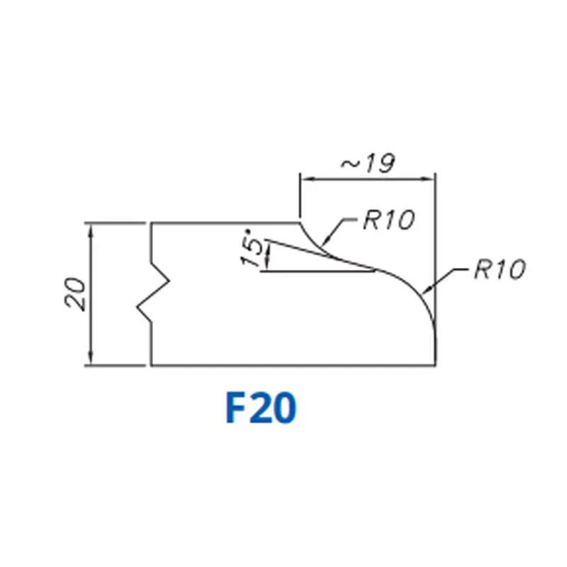 F20(20mm Ogee - Router Bits)Standard Full Kit (BITS) / Breaker