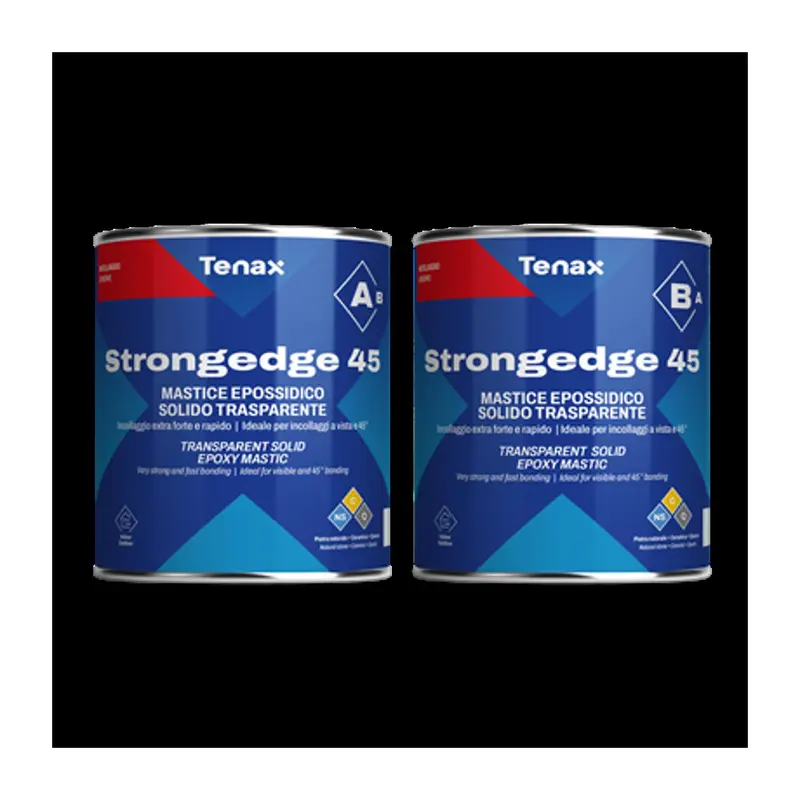Tenax StrongEdge 45 A&B Knife-Grade Clear Epoxy for Stone  High Strength, Polishable, VOC Compliant
