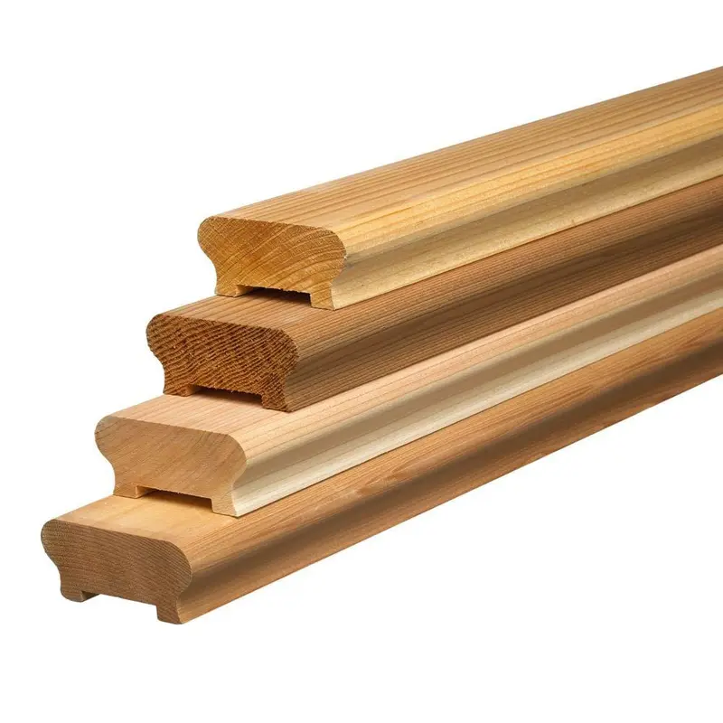 2 in. x 4 in. x 6 ft. Cedar Moulded Rail (4-Pack)5 / package