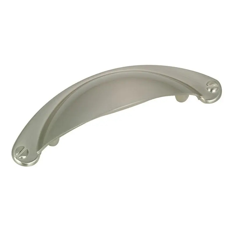 2-1/2 in. (64 mm) Center-to-Center Brushed Nickel Traditional Cup Pull2 1/2 in. / Pewter / 0.1