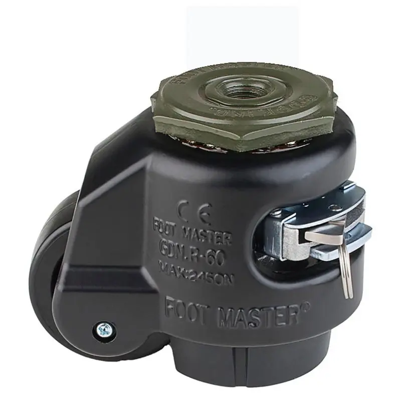 2-1/2 in. Nylon Wheel Standard Stem Ratcheting Leveling Caster with Load Rating (1100 lbs.)2.6 / each