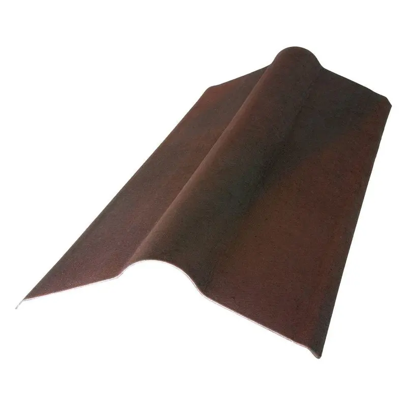 2-23/24 ft. x 19.5 in. Siena Brown Composite Asphalt Roof Panel Standard Ridge Cap2 / each