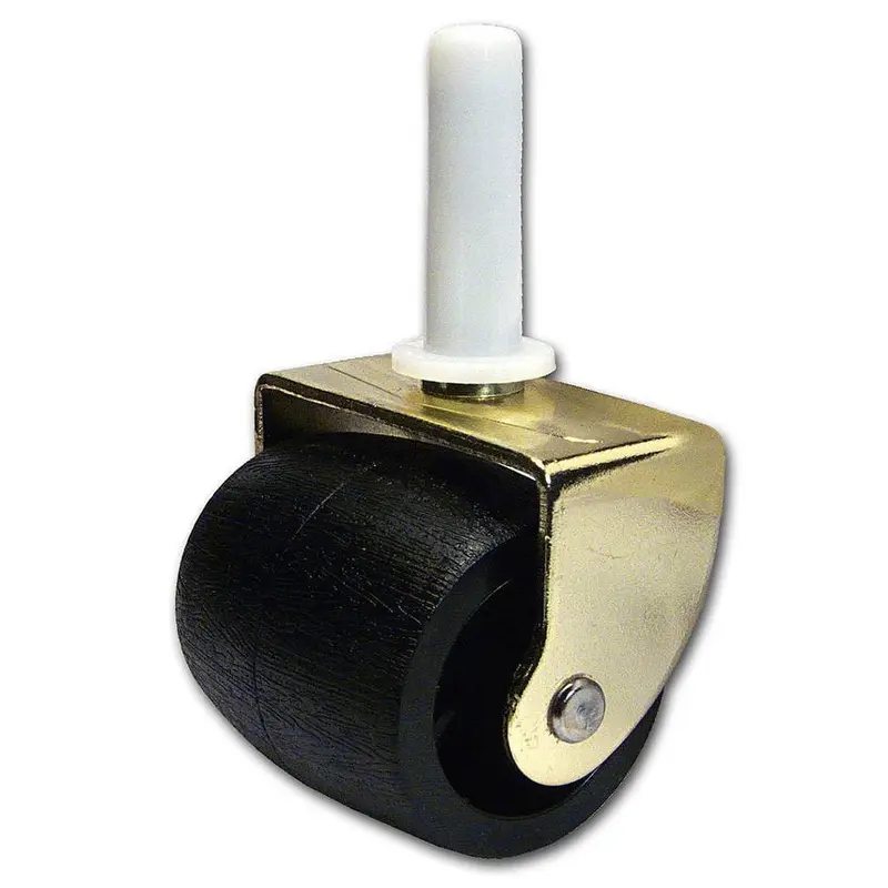 2 in. Brass and Black Caster with 126 lbs. Load Rating0.9120 / each