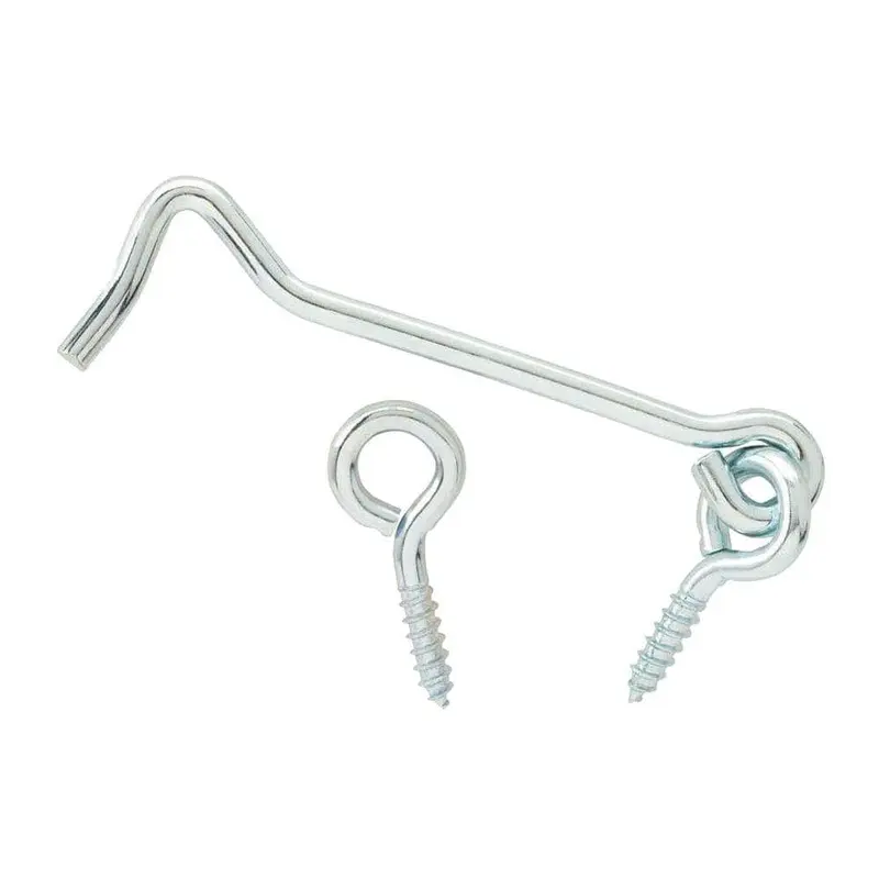 2 in. Zinc-Plated Hook and Eye (3-Pack)