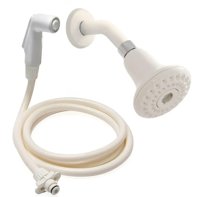 1-spray 3.5 in. Dual Shower Head and Handheld Shower Head in White1.2 / each
