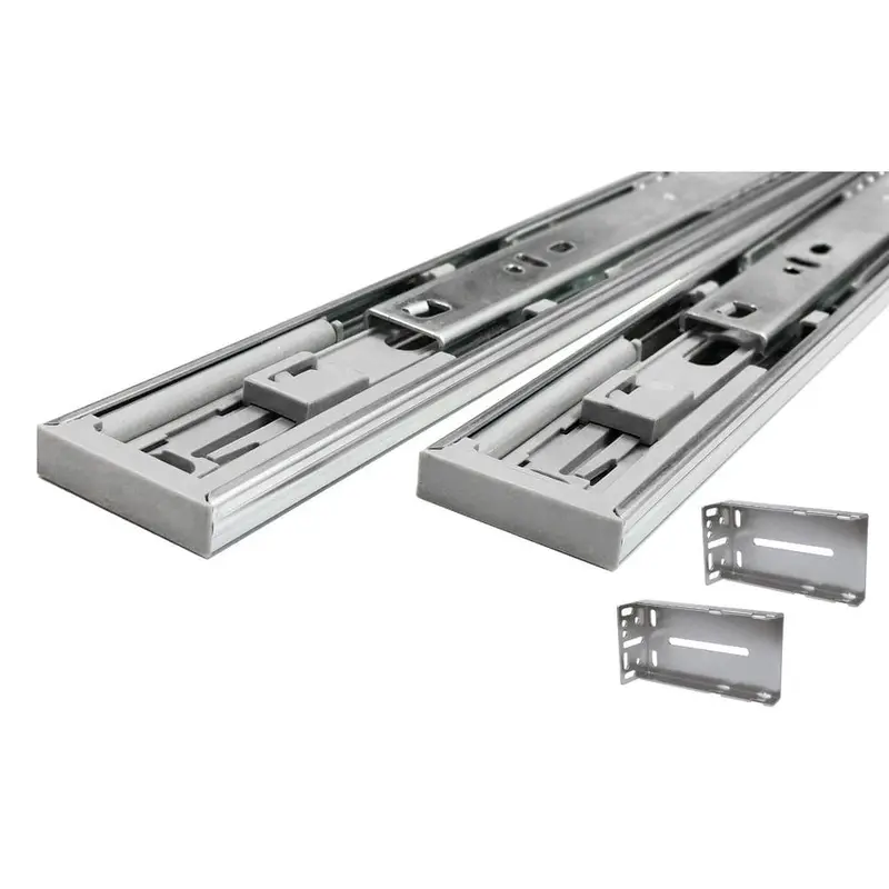 18 in. Full Extension Ball Bearing Side Mount Soft Close Drawer Slide with Rear Bracket Set (8-Pair)22 / 8 / 18.0