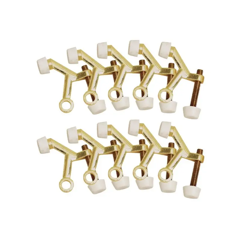 2-1/8 in. x 1-3/4 in. Polished Brass Standard Hinge Pin Door Stop Value Pack (10 per Pack)0.1 / package