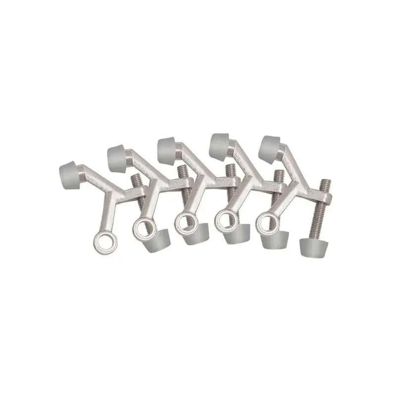 2-1/8 in. x 1-3/4 in. Satin Nickel Standard Hinge Pin Door Stop Value Pack (5 per Pack)0.1 / package