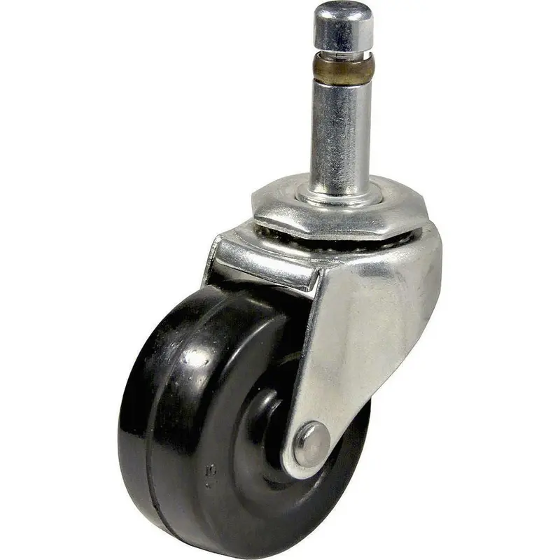 2 in. Black and Zinc Caster with 88.2 lbs. Load Rating