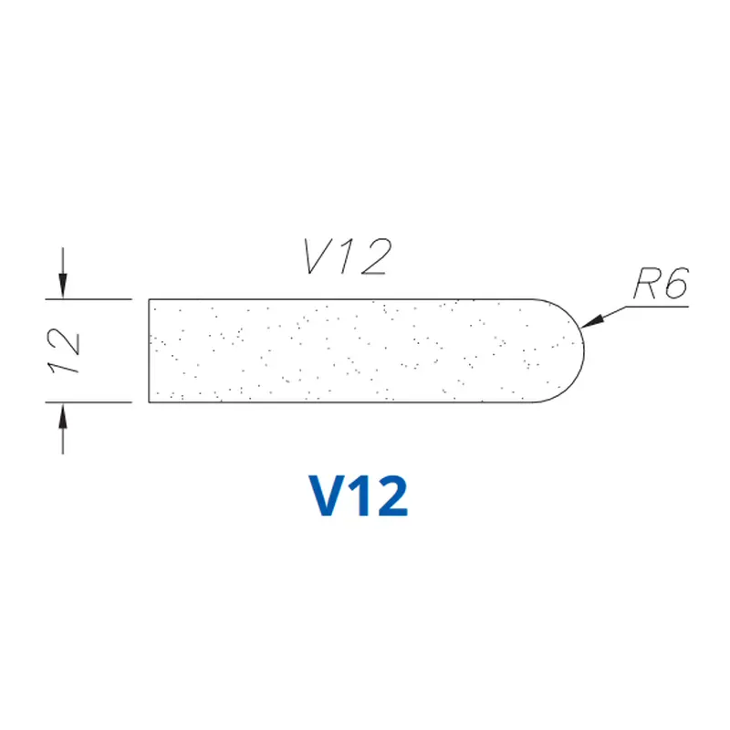 V12(FD12mm Full Bullnose - Router Bits)Standard Full Kit (BITS) / 1