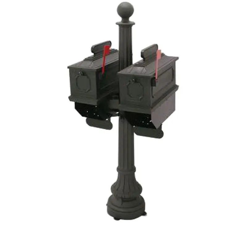 1812 Port Angeles 65 in. Plastic Mailbox with Post