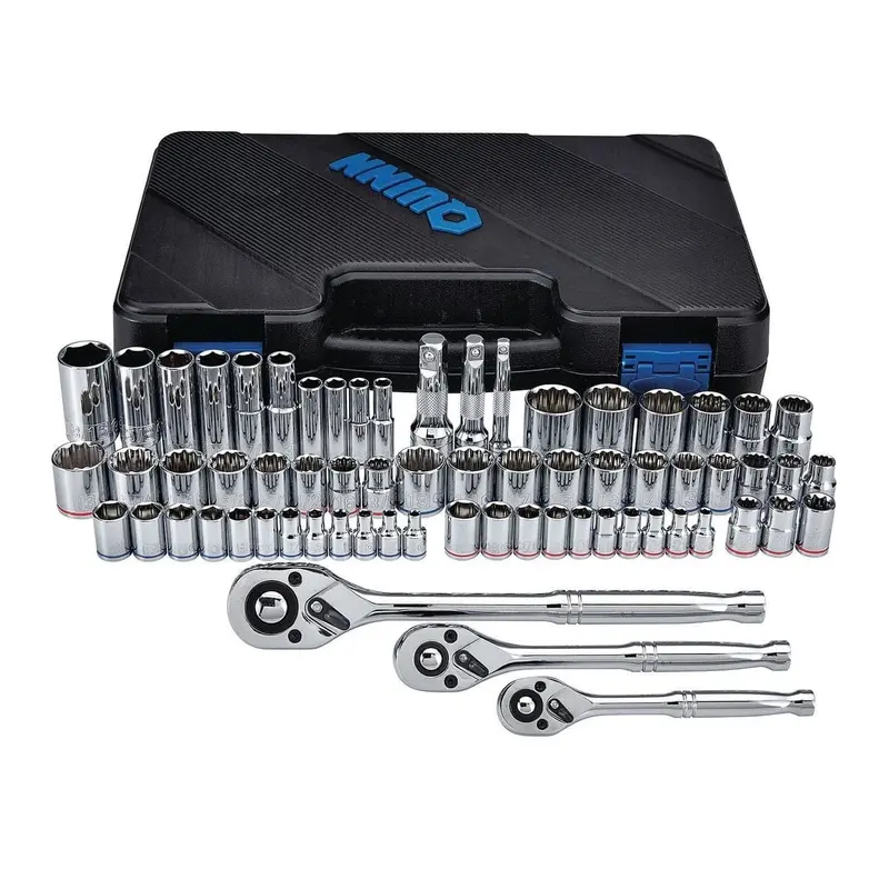 66 Pc 1/4 in., 3/8 in., 1/2 in. Drive SAE & Metric Hi-Vis Socket Set