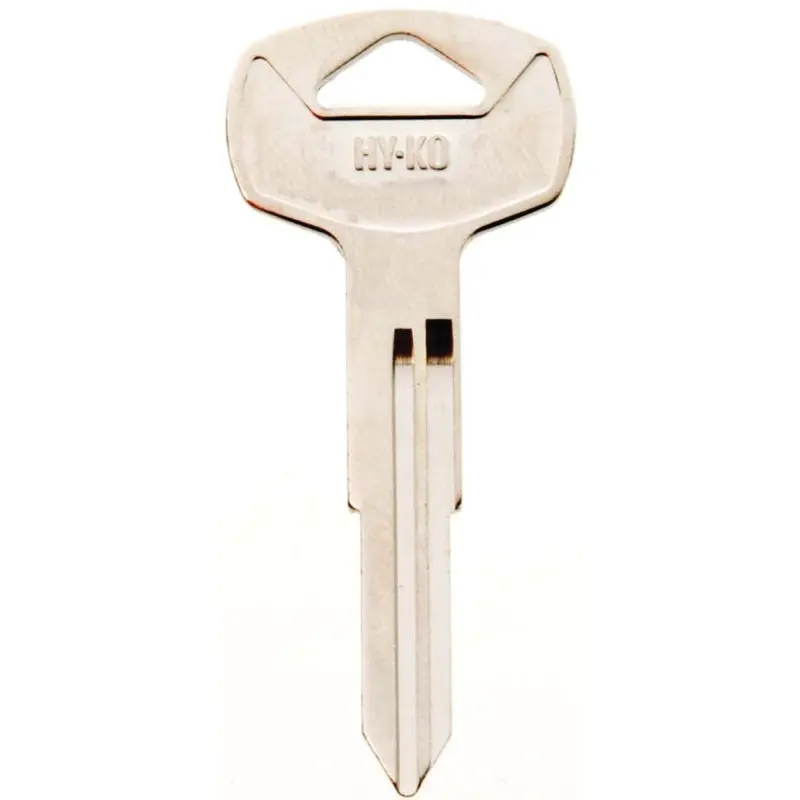 Hy-Ko 11010DA23 Automotive Key Blank, Brass, Nickel, For: Nissan Vehicle Locks