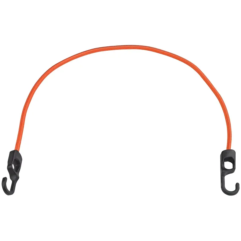 ProSource Stretch Cord, 9 mm Dia, 48 in L, Polypropylene, Orange, Hook End