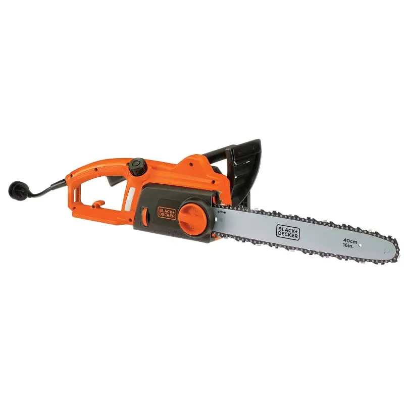 Black Decker CS1216 Chainsaw, 12 A, 120 V, 16 in L Bar/Chain