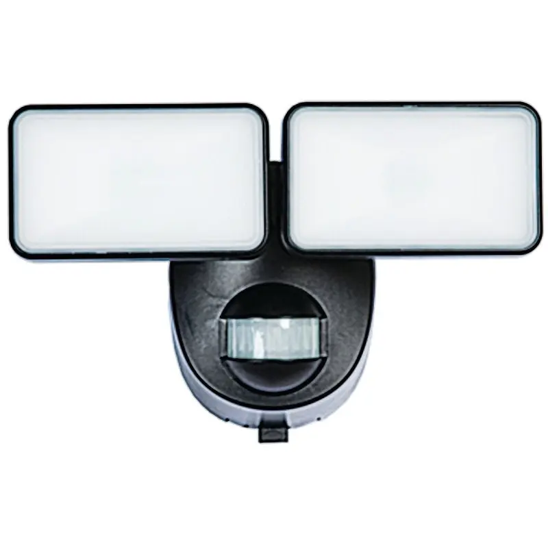Heath Zenith HZ-7161-BK Motion Activated Security Light, 120 V, 2-Lamp, LED Lamp, 400 Lumens, 5000 K Color Temp