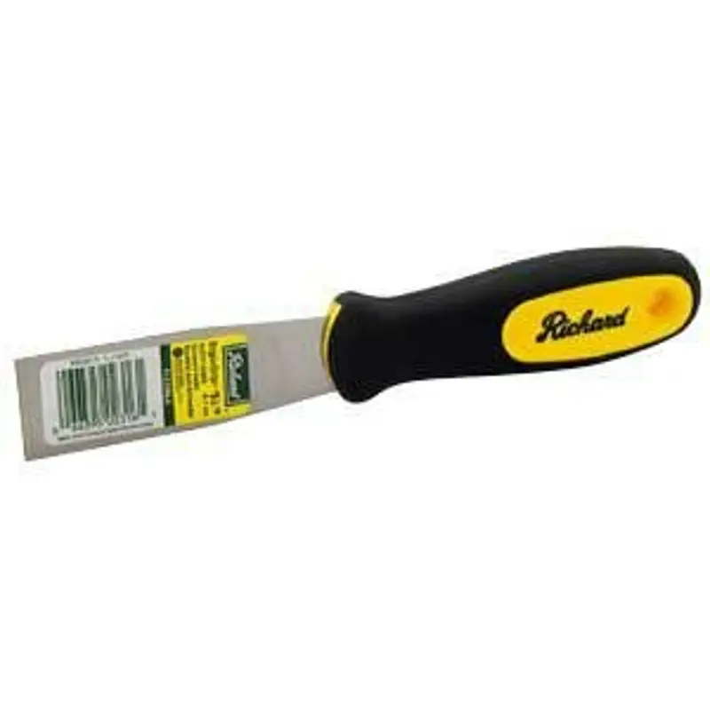 Richard RUB-2F Flexible Putty Knife, 2 in W Blade, HCS Blade, Santoprene Handle, Ergonomic Handle