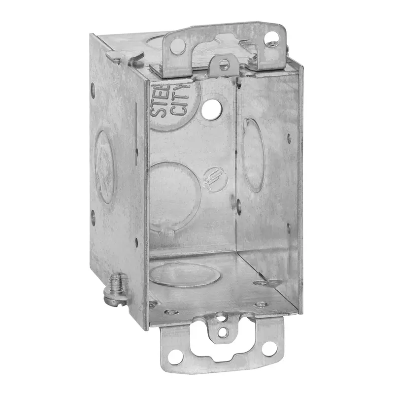 Thomas & Betts Steel City  Gangable Switch Box, Steel, 3" x 2" x 2-1/2"3" x 2" x 2-1/2"
