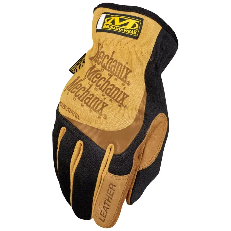 Mechanix Wear Durahide Series LFF-75-011 Mechanic Gloves, XL, Keystone Thumb, Open Cuff, Leather, Tan