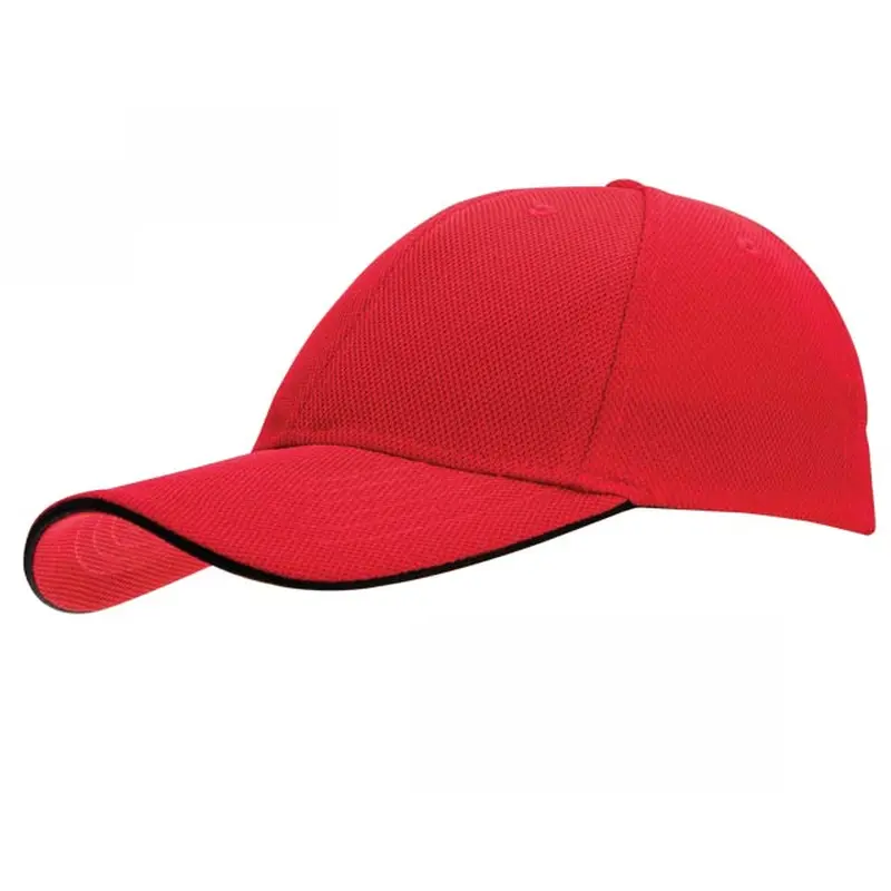 Santhome Nu-Fit Performance Stretch-Fitted Cap - Red / Black
