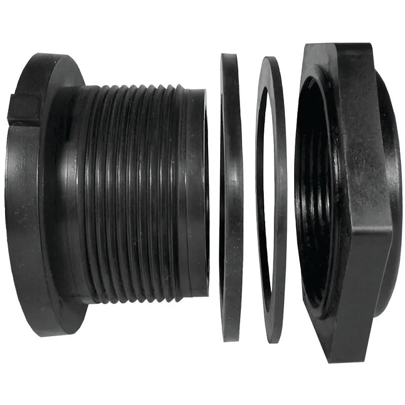 Green Leaf TF 34P-E Tank Fitting, 3/4 in, FPT, Polypropylene