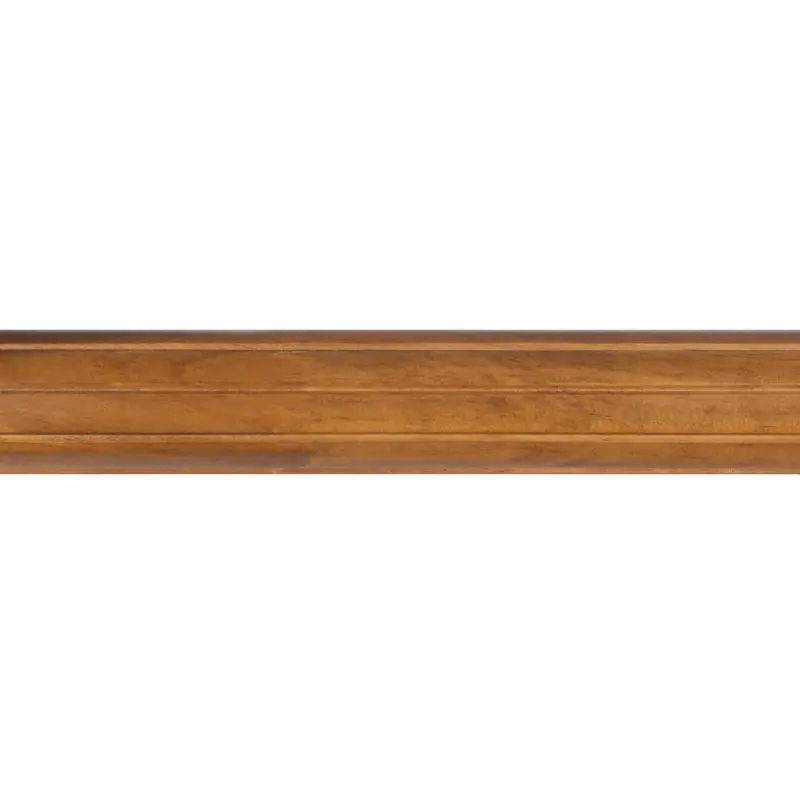 Kirsch Wood Trends Fluted Wood Drapery Rod Pole - Various Sizes / Colors1-3/8" / 4' / Estate Oak