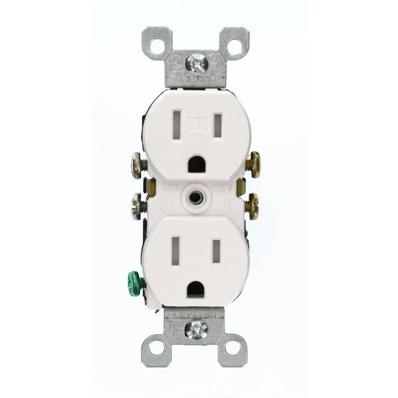 15 Amp Tamper-Resistant Duplex Outlet, WhiteLight Almond / 0.14 / 10