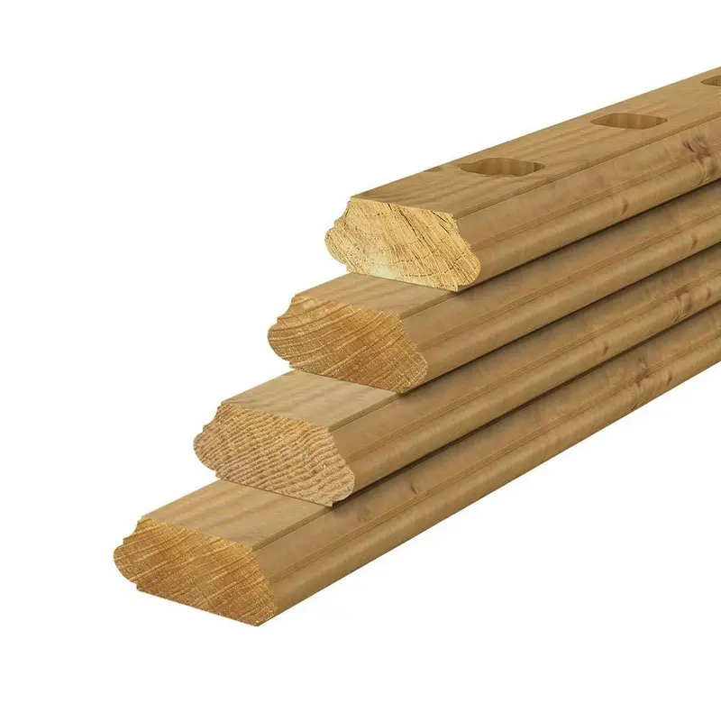 2 in. x 4 in. x 6 ft. Pressure-Treated Routed Hand Rail (4-Pack)5 / package