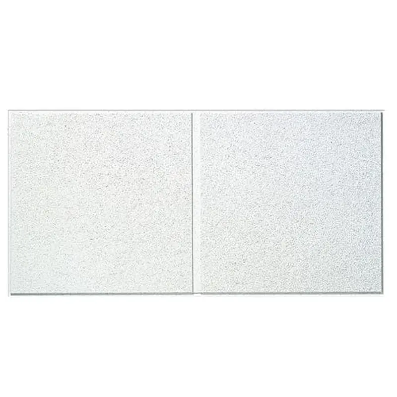 Armstrong Ceilings 48-in x 24-in Fine Fissured Second Look 8-Pack White Patterned 15/16-in Drop Acoustic Panel Ceiling Tilessq/ft