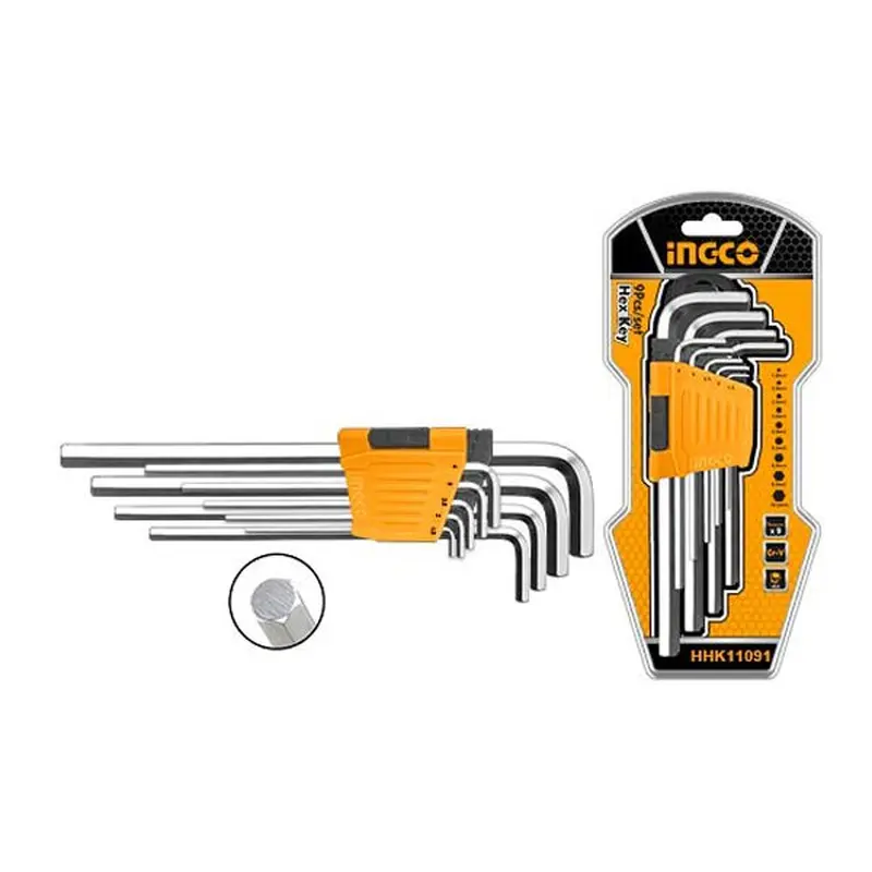 Long Arm Hex Key Set 9pcs