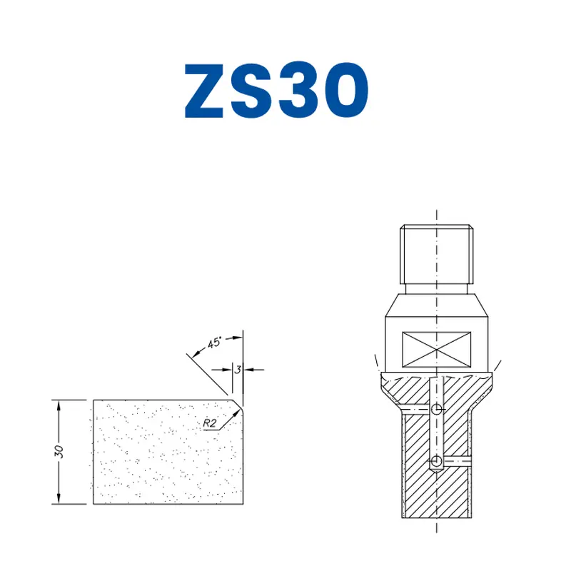 ZS30 (30mm Single Chamfer)EHS Kit (All materials high speed) / 1