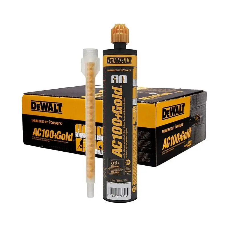 DEWALT 8478SD AC100  GOLD VINYLESTER INJECTION ADHESIVE ANCHORING SYSTEM
