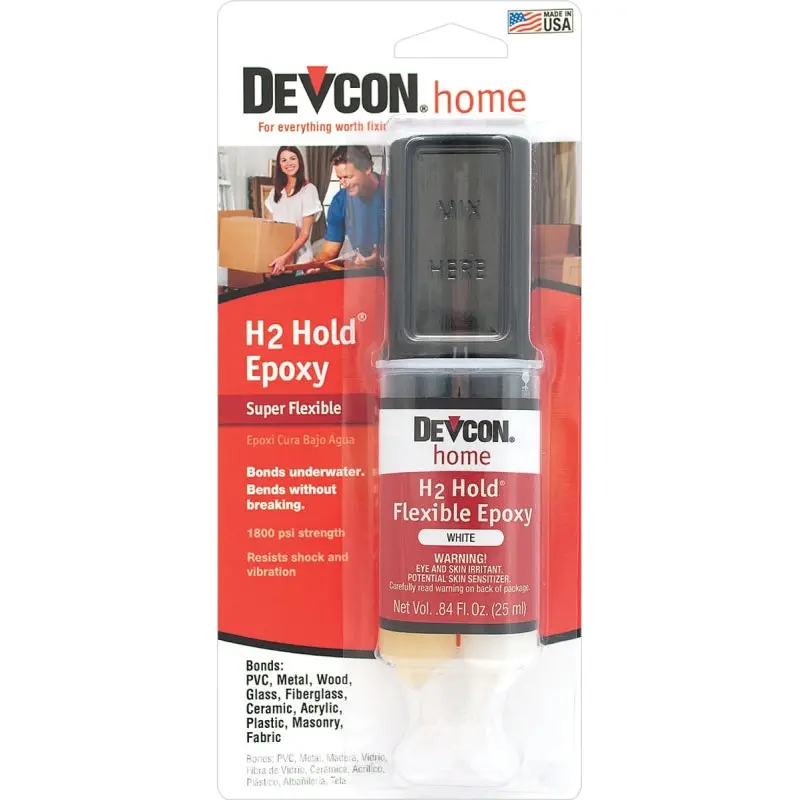 Devcon 22445 Epoxy, Liquid, Amber, 0.84 fl-oz, Syringe