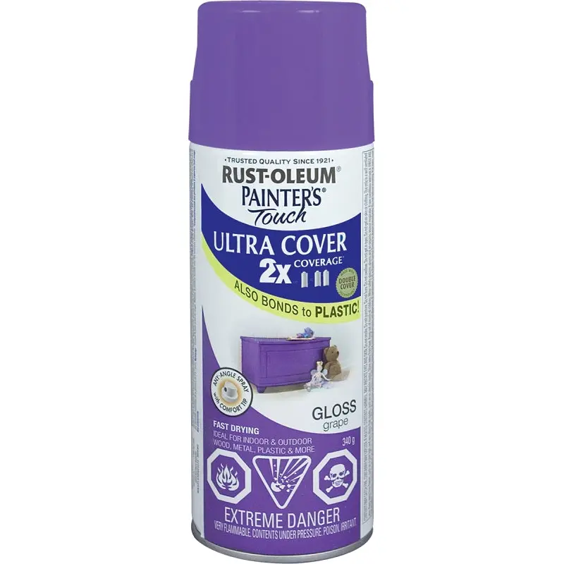 Rust-Oleum 268397 Spray Paint, Gloss, Grape, 340 g, Can