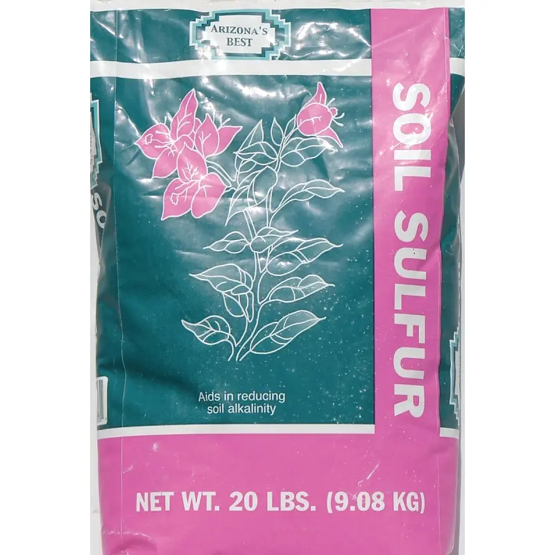 Arizona's Best AZB40003 Sulphur Soil Amendment, Solid, Greenish Tan, 20 lb Bag