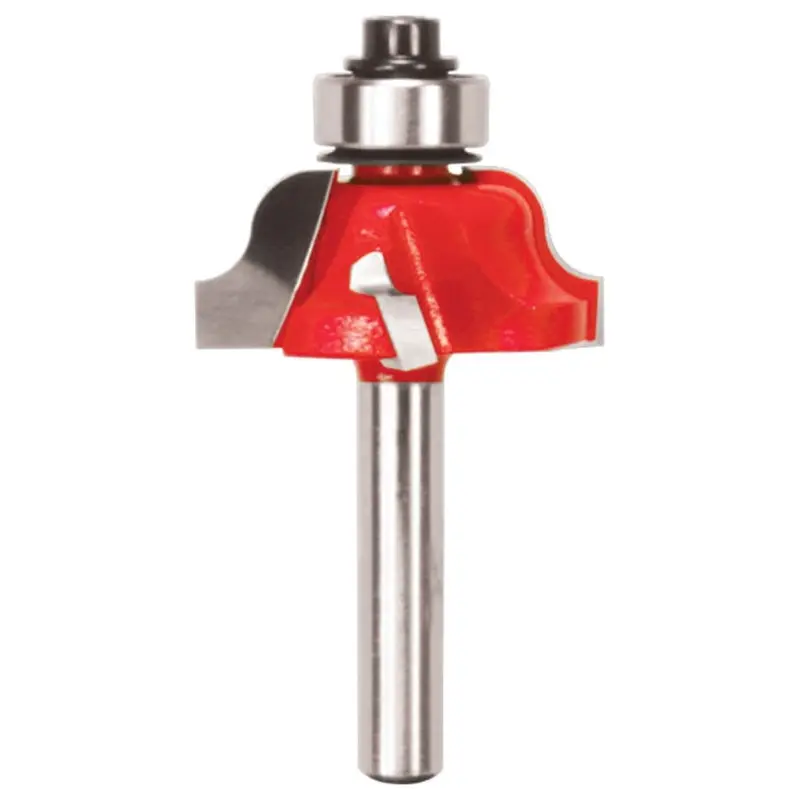 Freud 38-100 Router Bit, 1-1/16 in Dia Cutter, 2-3/16 in OAL, 1/4 in Dia Shank, 4-Cutter, Carbide