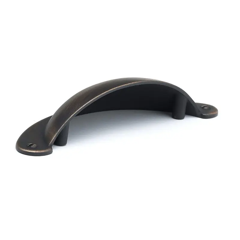 3 in. (76 mm) Center-to-Center Brushed Oil-Rubbed Bronze Traditional Cup Pull0.1397 / each
