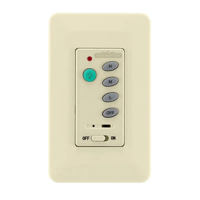 3-Speed Wall Control with Receiver Non-Reversing Switch, Light Almondeach