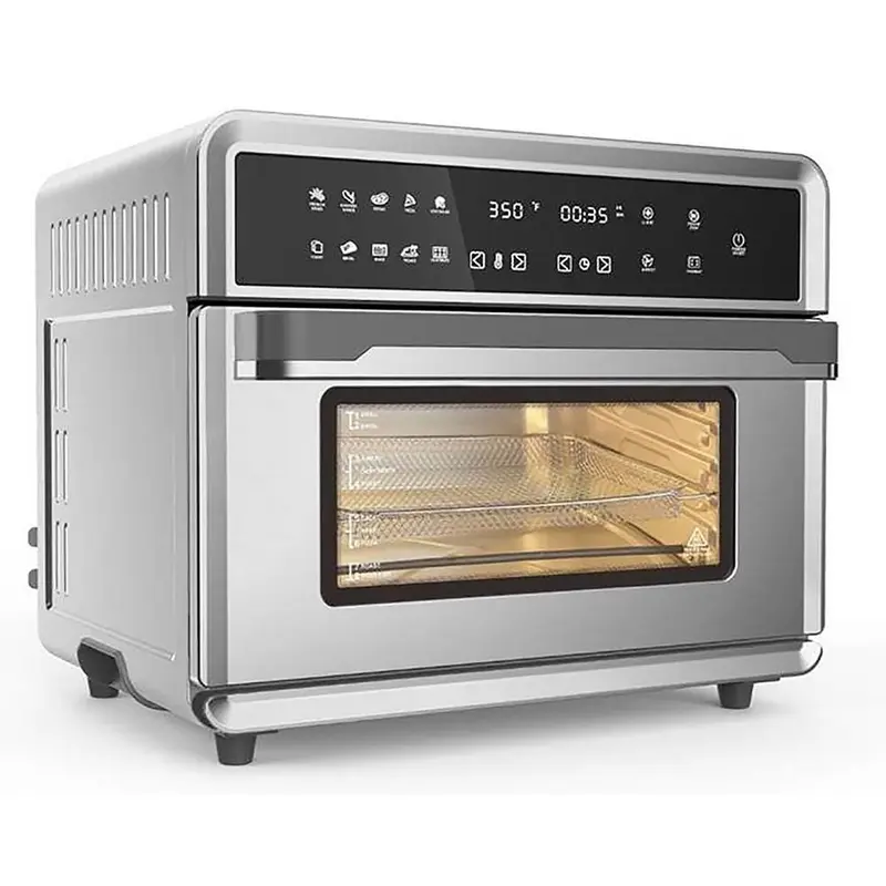 30Qt Touchscreen Air Fryer Toaster Oven with 3 Cooking Levels, Dehydration, Accessories, & Recipe Book