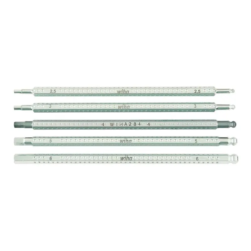 Wiha Drive-Loc VI Hex Metric and Ball End 5 Blade Set